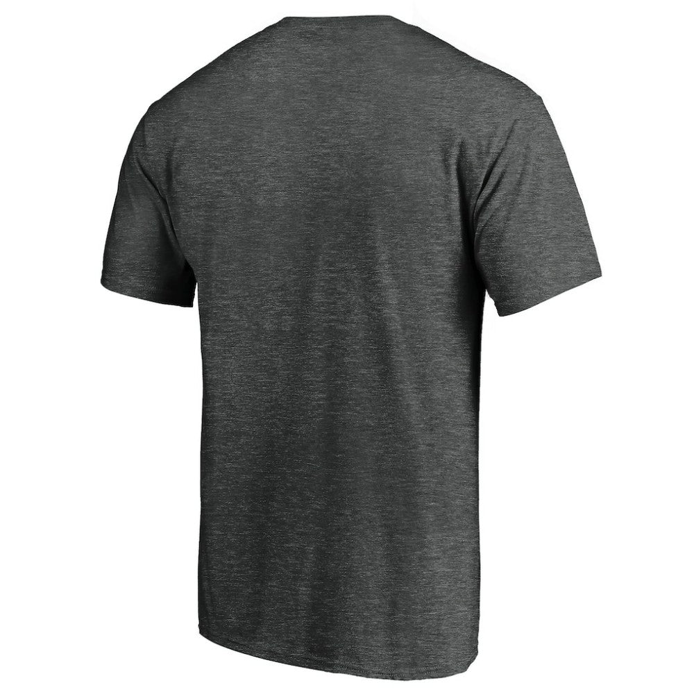 Pittsburgh Pirates Cooperstown Collection Throwback Logo Tri-Blend T-Shirt Heather Charcoal
