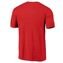 Boston Red Sox Cooperstown Collection Logo Tri-Blend T-Shirt Heather Red