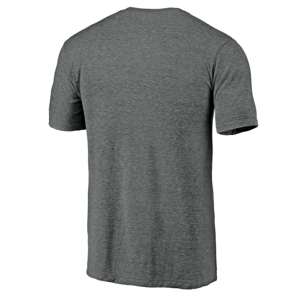 Los Angeles Dodgers Cooperstown Collection Logo Tri-Blend T-Shirt Heather Gray
