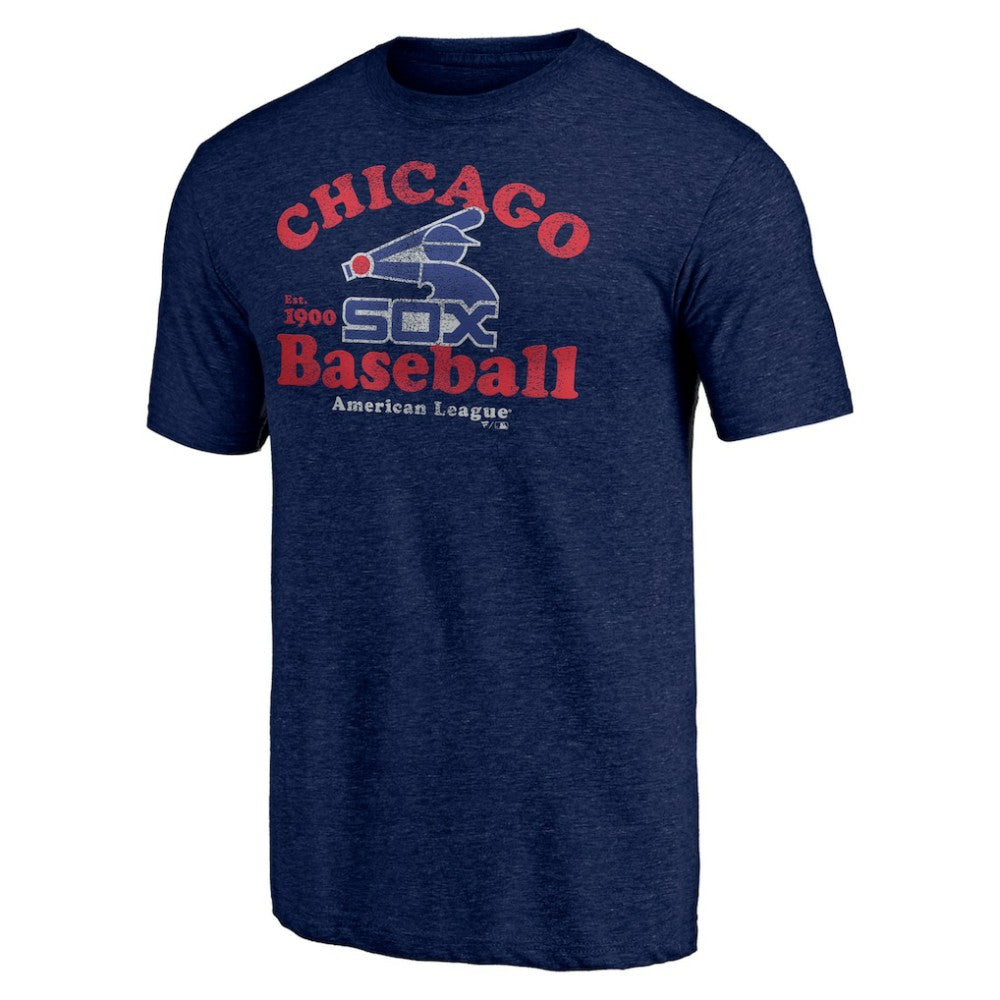Chicago White Sox Cooperstown Collection Our Game Tri-Blend T-Shirt Heather Navy
