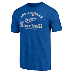 Los Angeles Dodgers Cooperstown Collection Our Game Tri-Blend T-Shirt Heather Royal