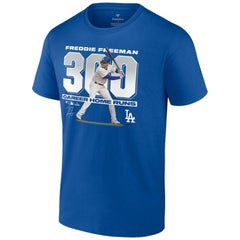 Freddie Freeman Los Angeles Dodgers 300 Career Home Runs T-Shirt Royal