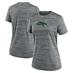 Tampa Bay Rays Women's 2024 City Connect Authentic Collection Velocity Performance T-Shirt Charcoal | Nike
