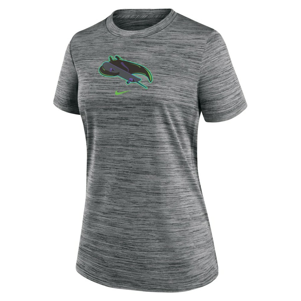 Tampa Bay Rays Women's 2024 City Connect Authentic Collection Velocity Performance T-Shirt Charcoal | Nike