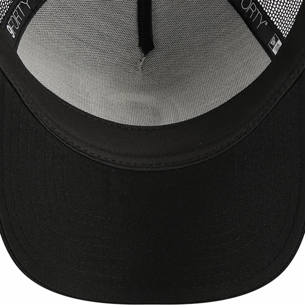 Chicago Cubs A-Frame 9FORTY Trucker Adjustable Hat Black | New Era