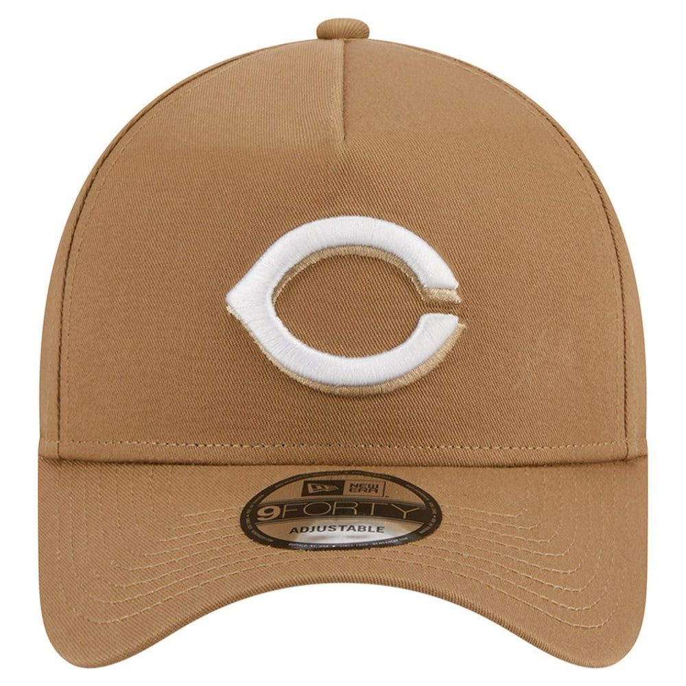 Cincinnati Reds A-Frame 9FORTY Adjustable Hat Khaki | New Era