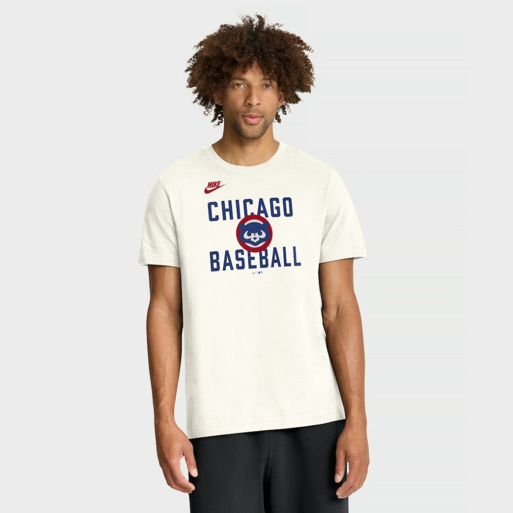 Chicago Cubs Cooperstown Collection ‘70s Inspired T-Shirt Cream | Nike
