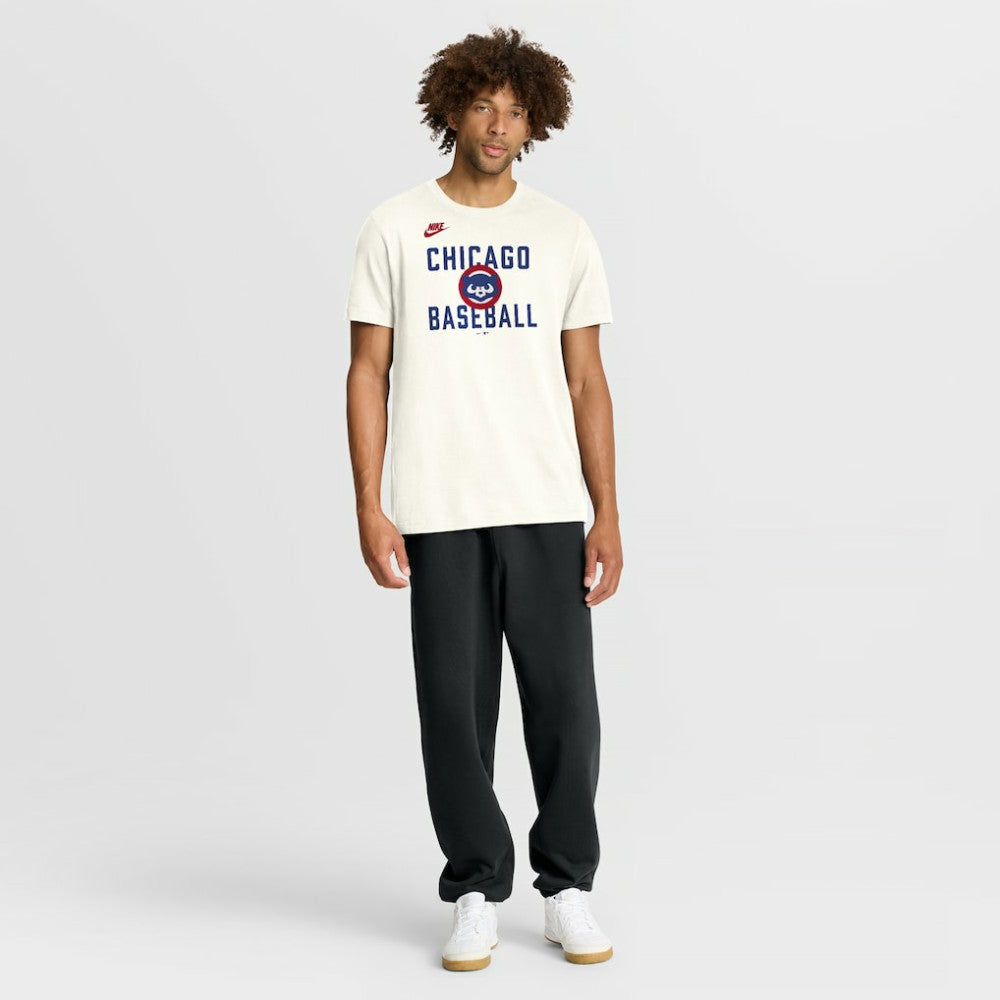 Chicago Cubs Cooperstown Collection ‘70s Inspired T-Shirt Cream | Nike