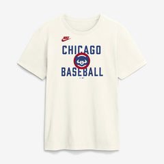Chicago Cubs Cooperstown Collection ‘70s Inspired T-Shirt Cream | Nike