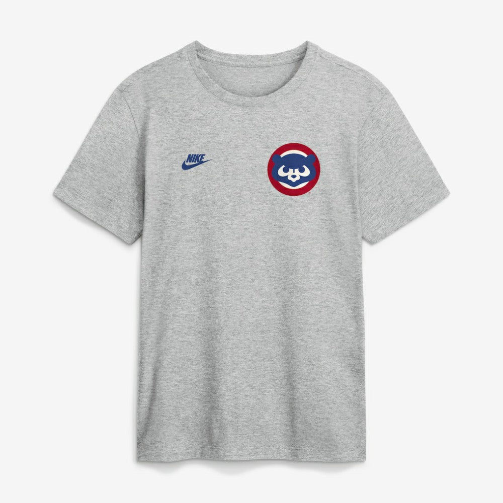 Chicago Cubs Cooperstown 2-Hit T-Shirt Heather Gray | Nike