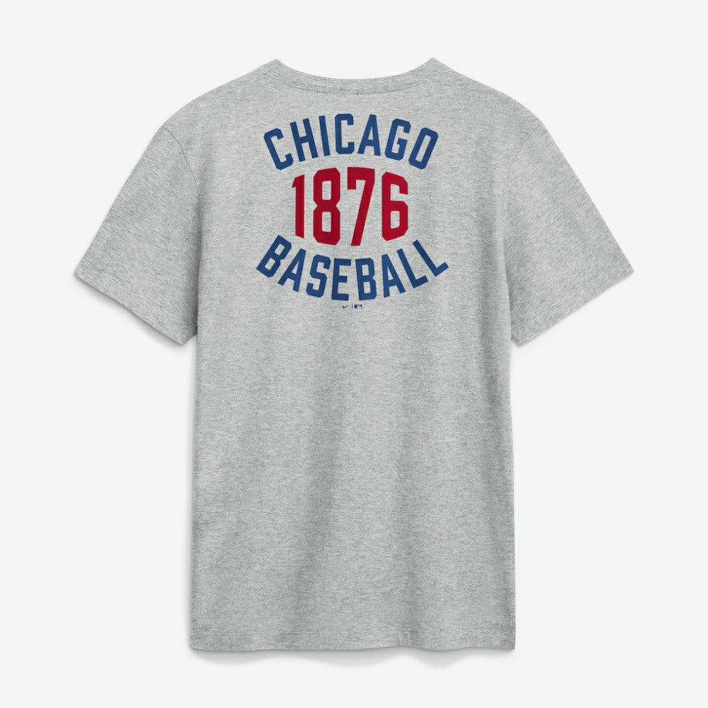 Chicago Cubs Cooperstown 2-Hit T-Shirt Heather Gray | Nike