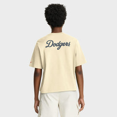 Los Angeles Dodgers Women's City Connect Pocket Boxy T-Shirt Cream | Nike