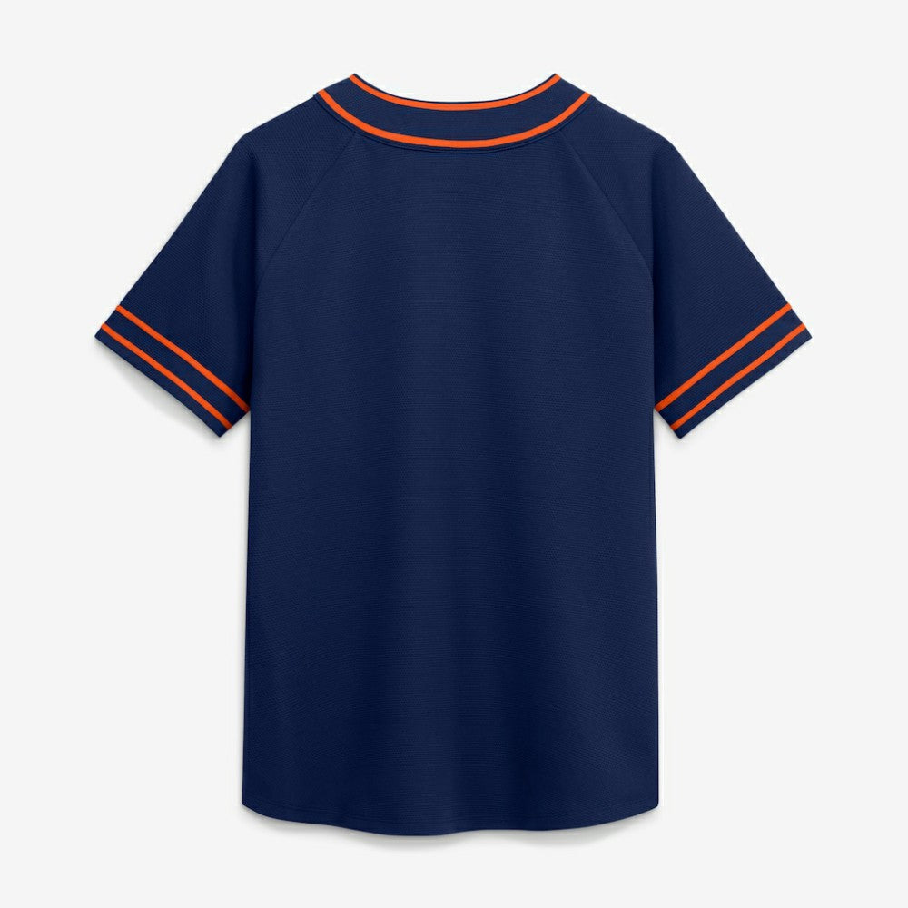 Houston Astros Women's Diva Race Ahead Raglan V-Neck T-Shirt Navy