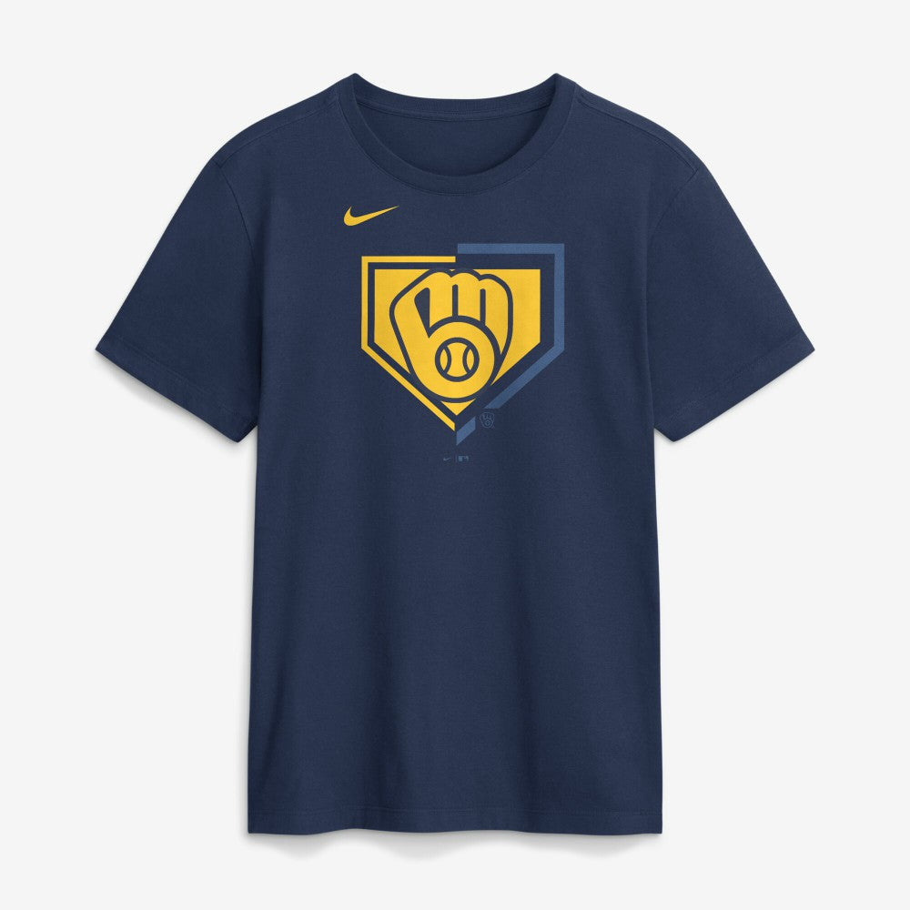 Milwaukee Brewers Icon T-Shirt Navy | Nike
