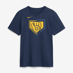 Milwaukee Brewers Icon T-Shirt Navy | Nike