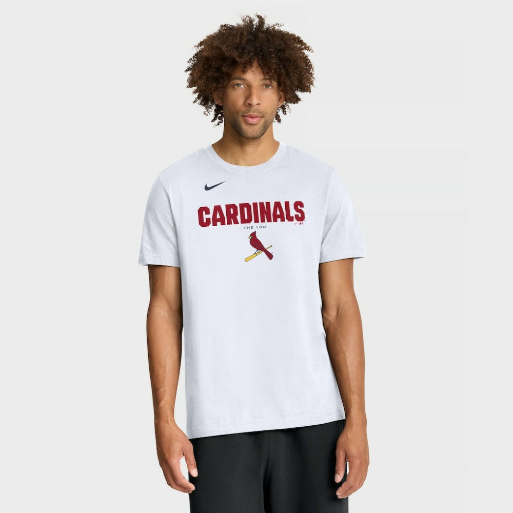 St. Louis Cardinals Bold Team Name T-Shirt White | Nike