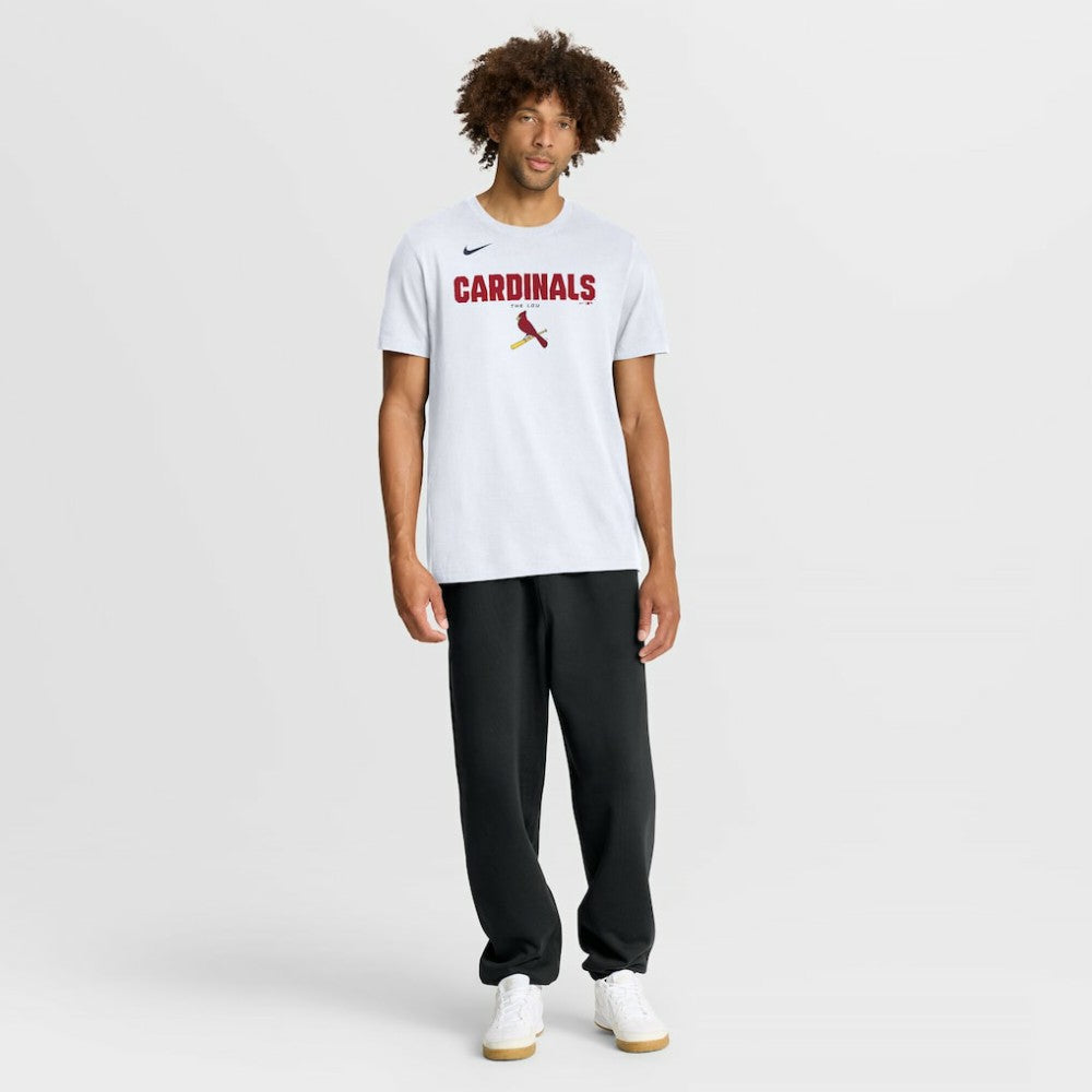 St. Louis Cardinals Bold Team Name T-Shirt White | Nike