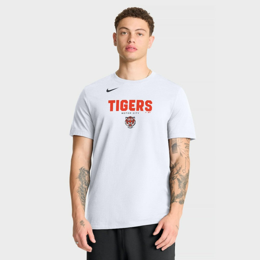 Detroit Tigers Bold Team Name T-Shirt White | Nike