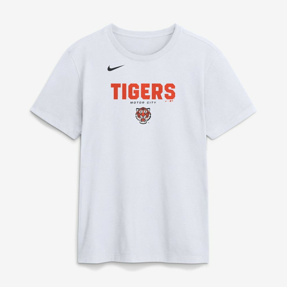 Detroit Tigers Bold Team Name T-Shirt White | Nike