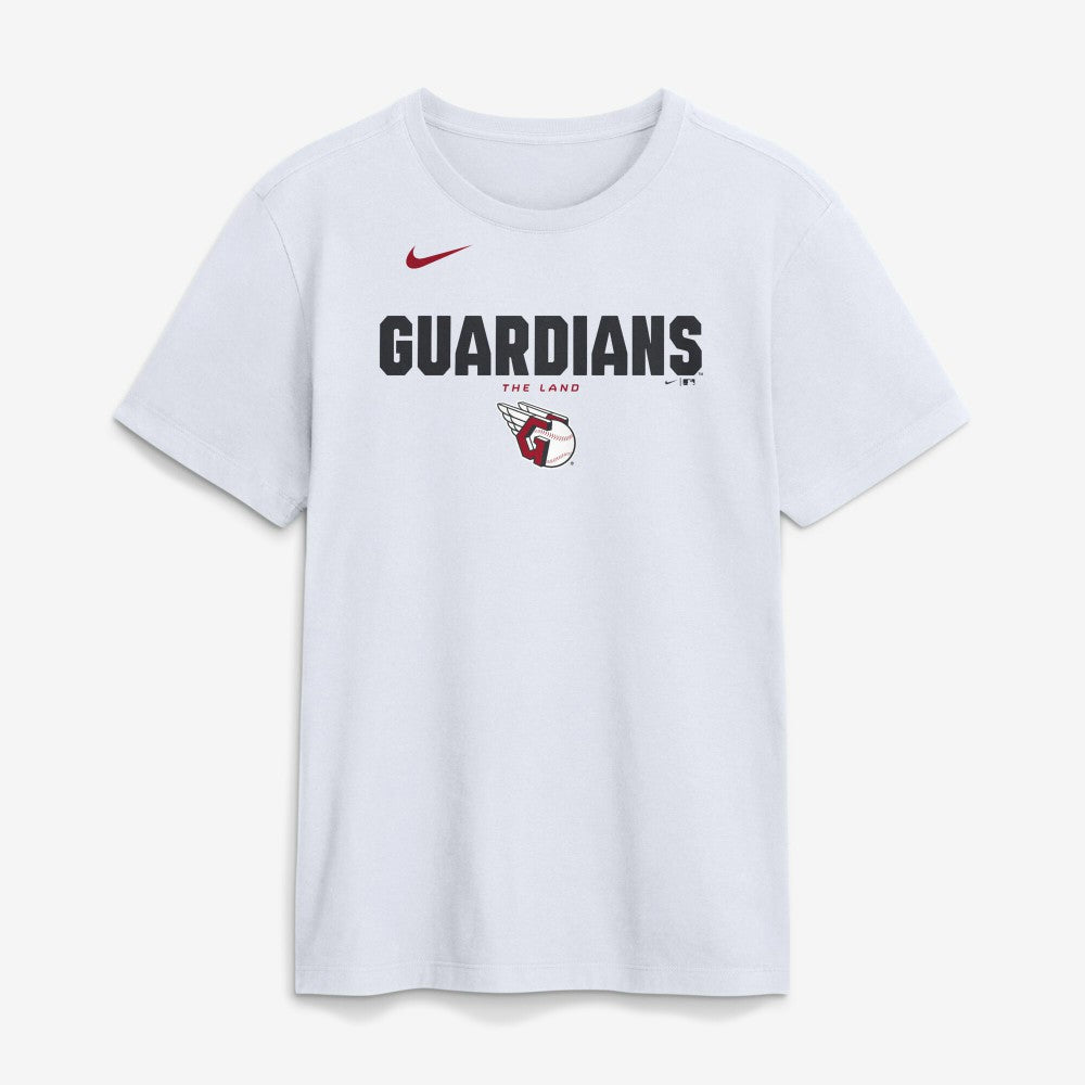 Cleveland Guardians Bold Team Name T-Shirt White | Nike