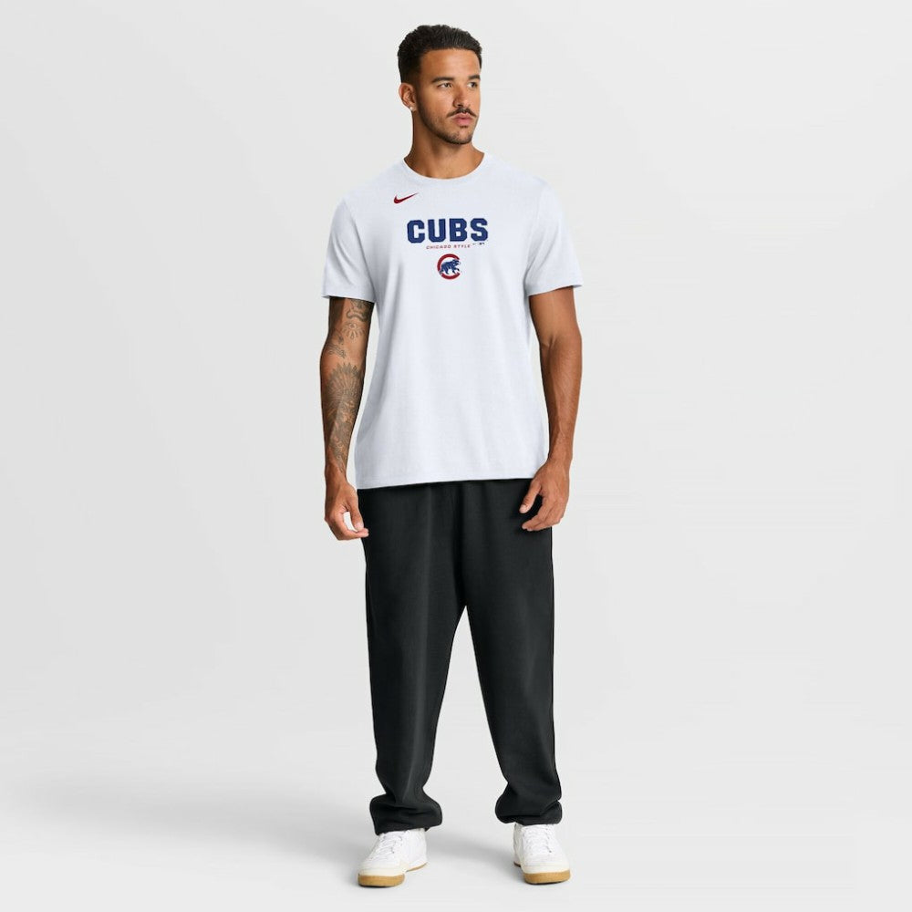 Chicago Cubs Bold Team Name T-Shirt White | Nike