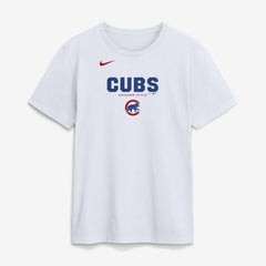 Chicago Cubs Bold Team Name T-Shirt White | Nike