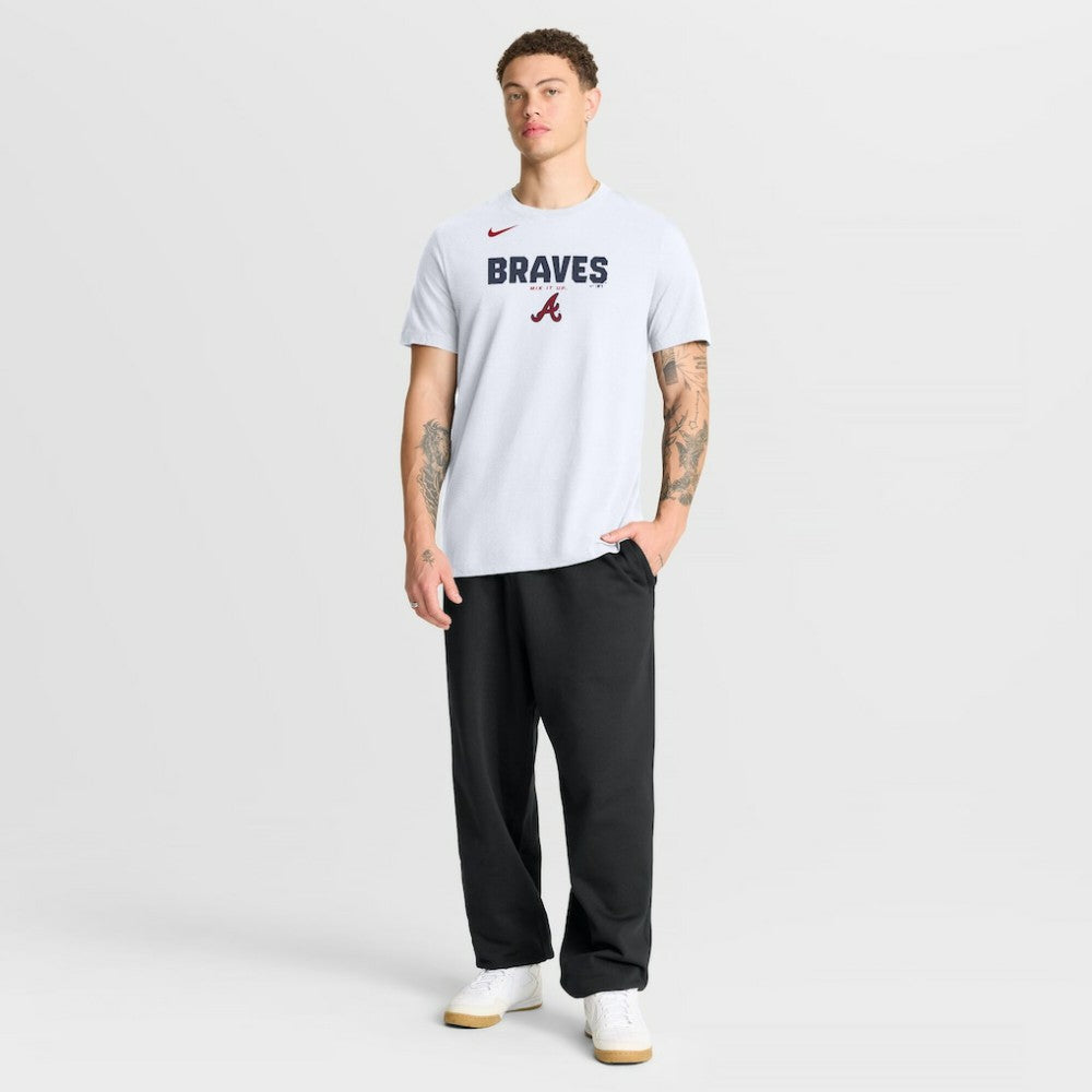 Atlanta Braves Bold Team Name T-Shirt White | Nike
