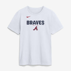 Atlanta Braves Bold Team Name T-Shirt White | Nike
