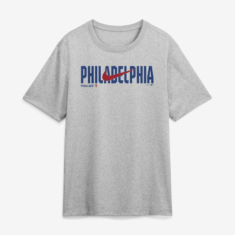 Philadelphia Phillies Swoosh Legend Dri-FIT T-Shirt Heather Gray | Nike