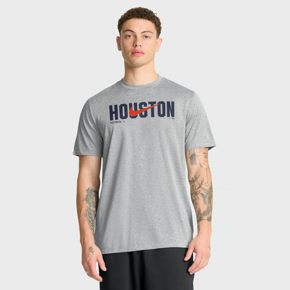 Houston Astros Swoosh Legend Dri-FIT T-Shirt Heather Gray | Nike