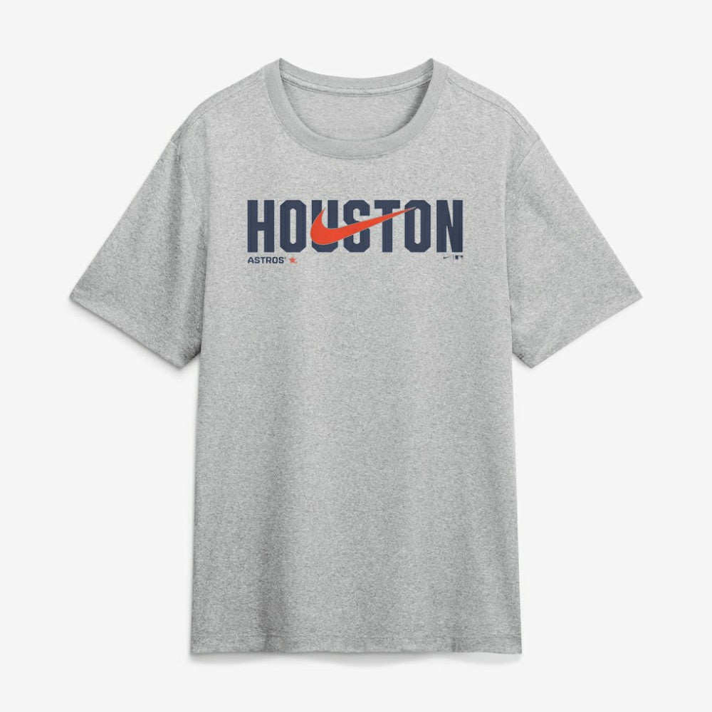 Houston Astros Swoosh Legend Dri-FIT T-Shirt Heather Gray | Nike