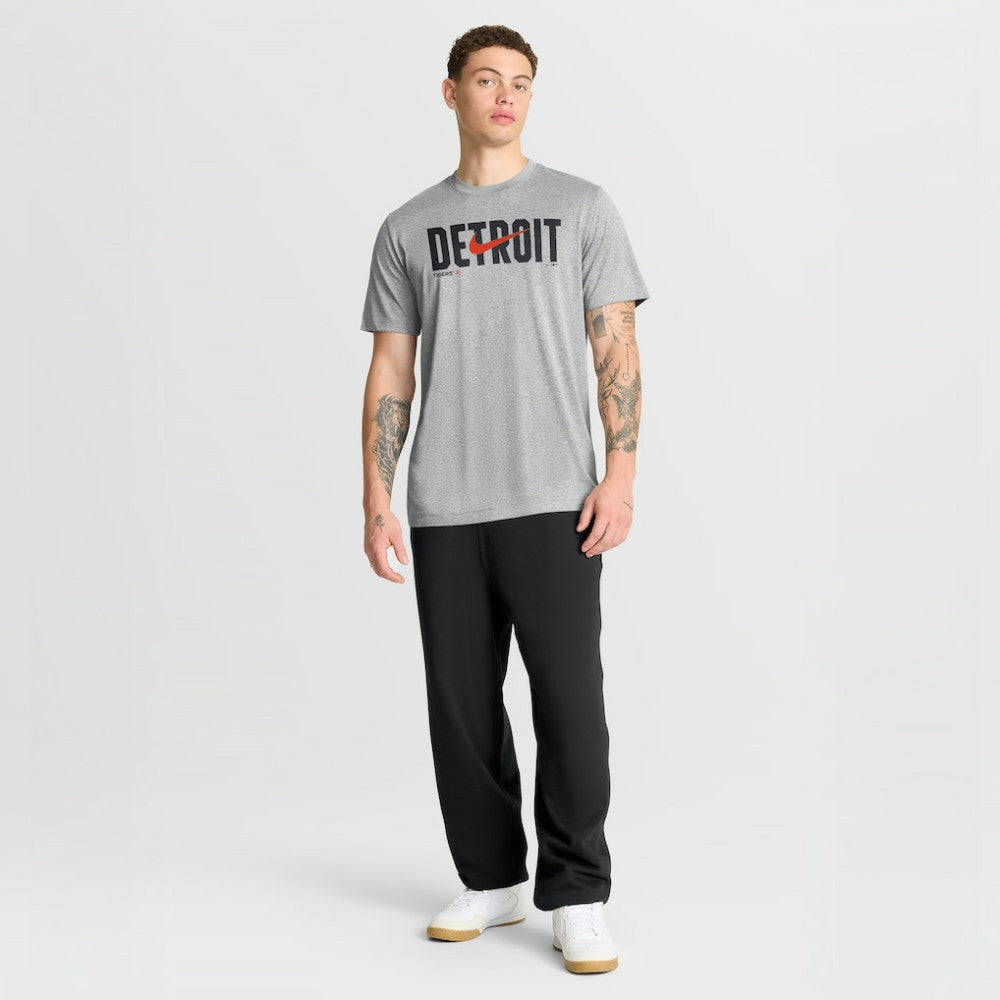 Detroit Tigers Swoosh Legend Dri-FIT T-Shirt Heather Gray | Nike