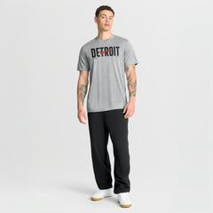 Detroit Tigers Swoosh Legend Dri-FIT T-Shirt Heather Gray | Nike