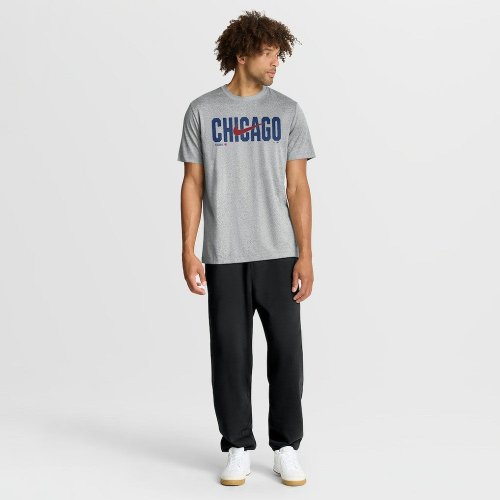 Chicago Cubs Swoosh Legend Dri-FIT T-Shirt Heather Gray | Nike
