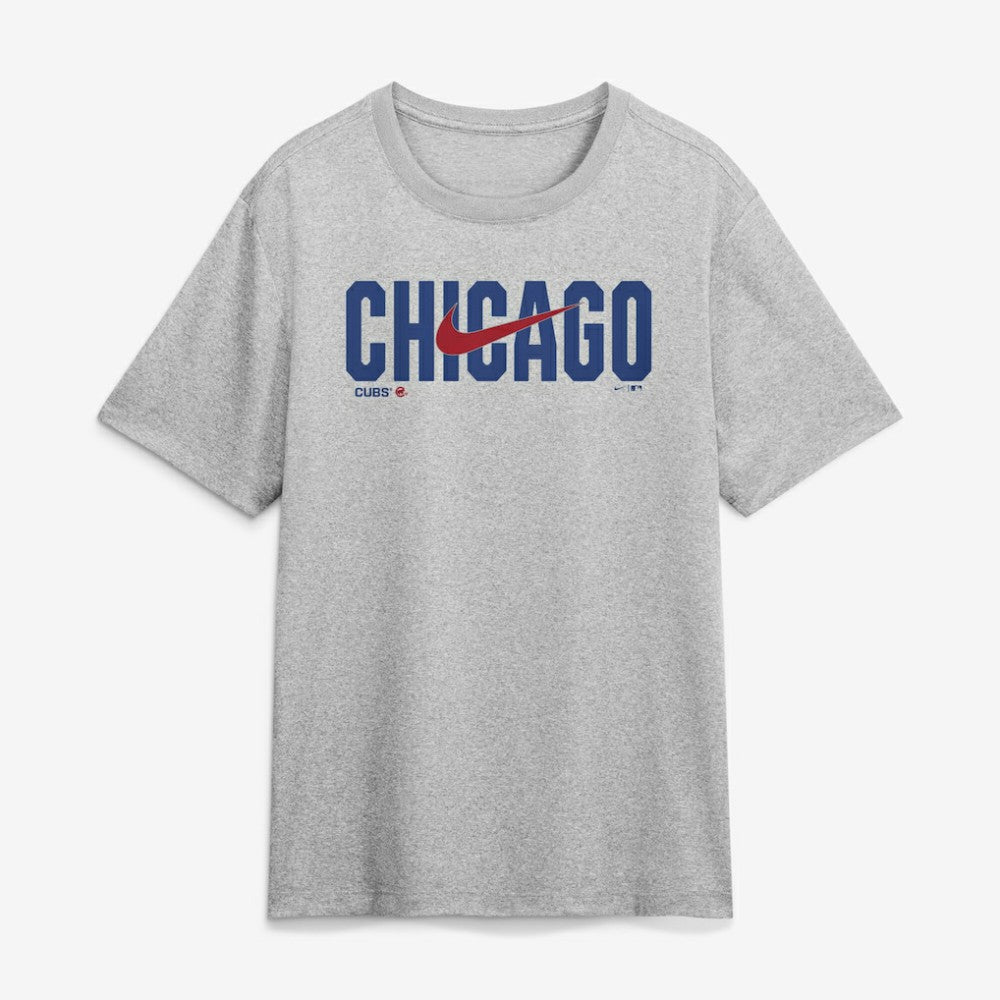 Chicago Cubs Swoosh Legend Dri-FIT T-Shirt Heather Gray | Nike
