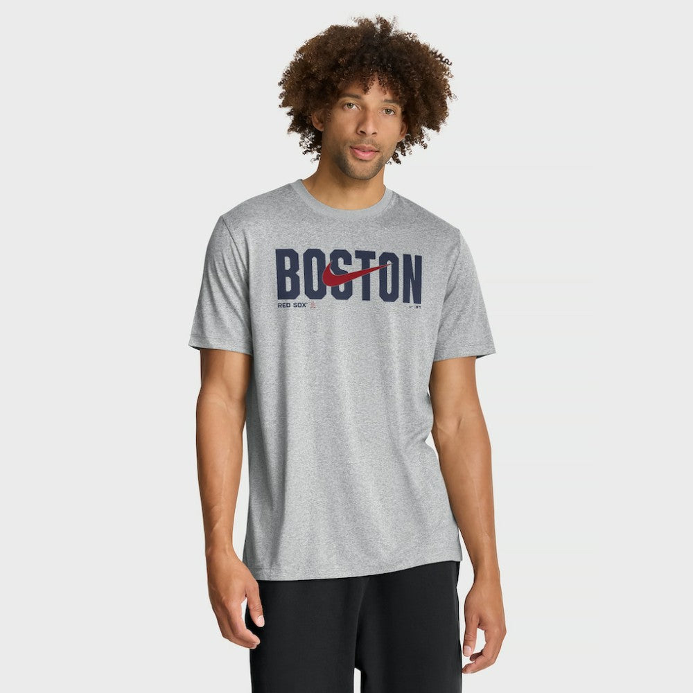 Boston Red Sox Swoosh Legend Dri-FIT T-Shirt Heather Gray | Nike