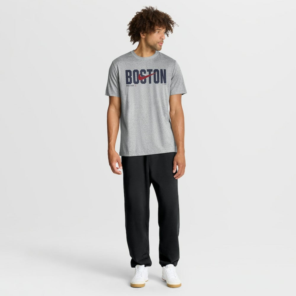 Boston Red Sox Swoosh Legend Dri-FIT T-Shirt Heather Gray | Nike