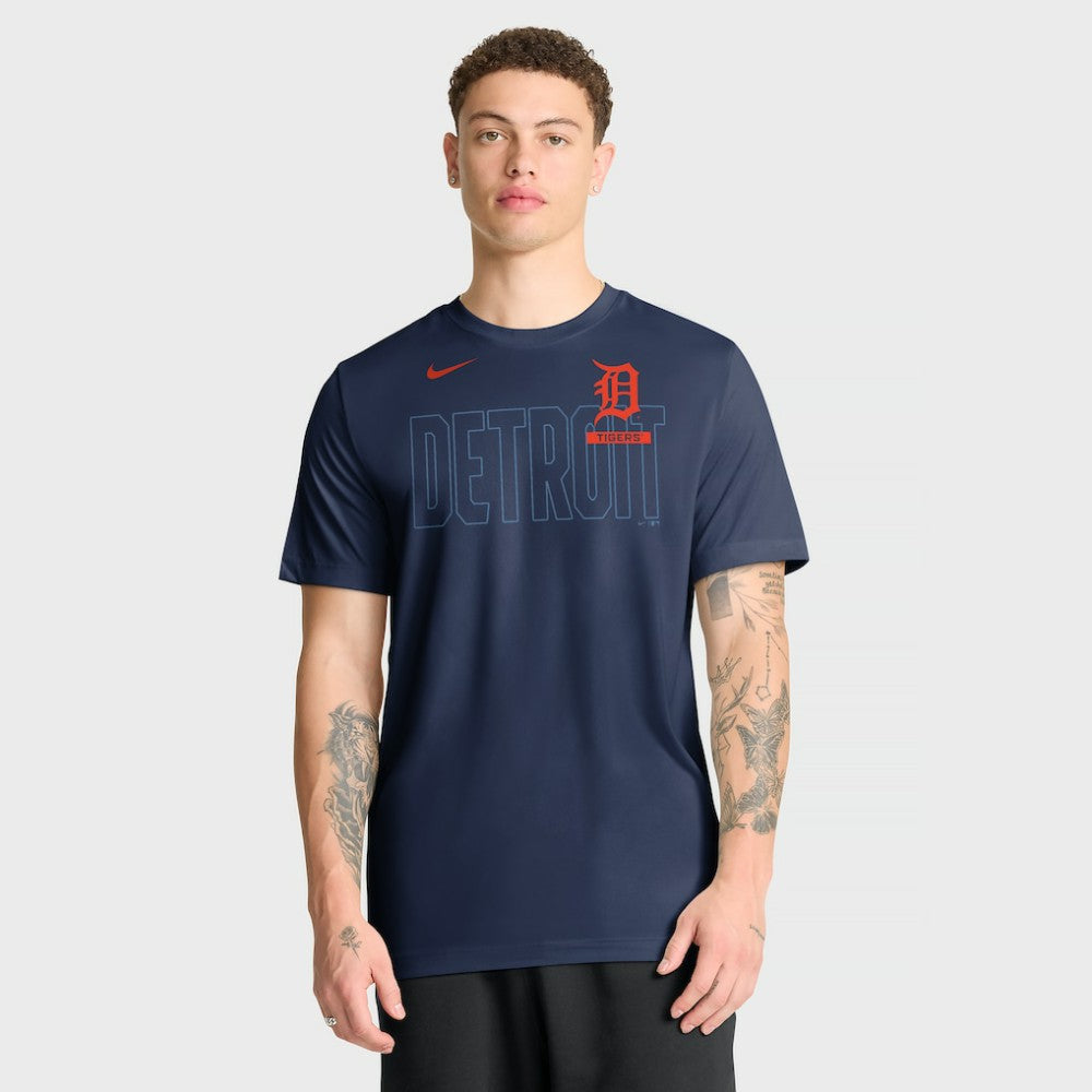 Detroit Tigers Knockout Team Legend Dri-FIT T-Shirt Navy | Nike