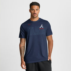 Atlanta Braves Knockout Team Legend Dri-FIT T-Shirt Navy | Nike