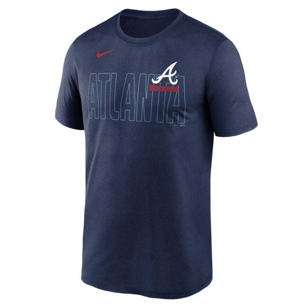 Atlanta Braves Knockout Team Legend Dri-FIT T-Shirt Navy | Nike