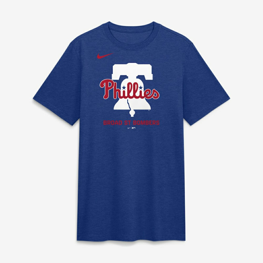 Philadelphia Phillies Tri-Blend Logo T-Shirt Royal | Nike