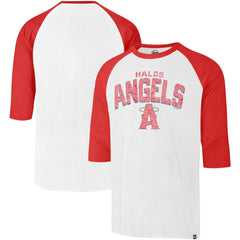 Los Angeles Angels City Connect Crescent Franklin Raglan 3/4-Sleeve T-Shirt Cream | 47 brand