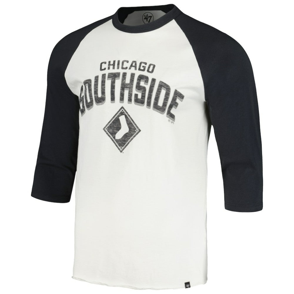 Chicago White Sox City Connect Crescent Franklin Raglan 3/4-Sleeve T-Shirt Cream | 47 brand