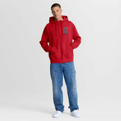 Cleveland Guardians Primetime Lockup Full-Zip Hoodie Red | Nike