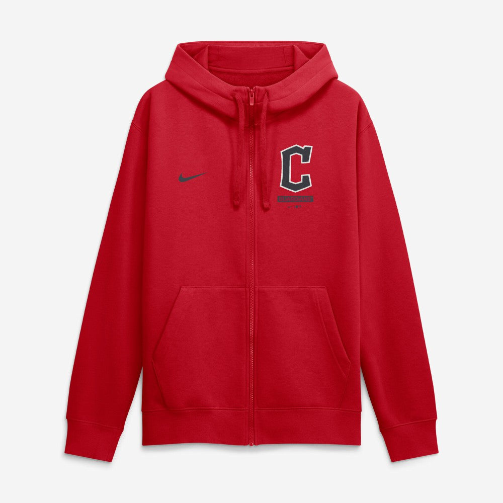 Cleveland Guardians Primetime Lockup Full-Zip Hoodie Red | Nike