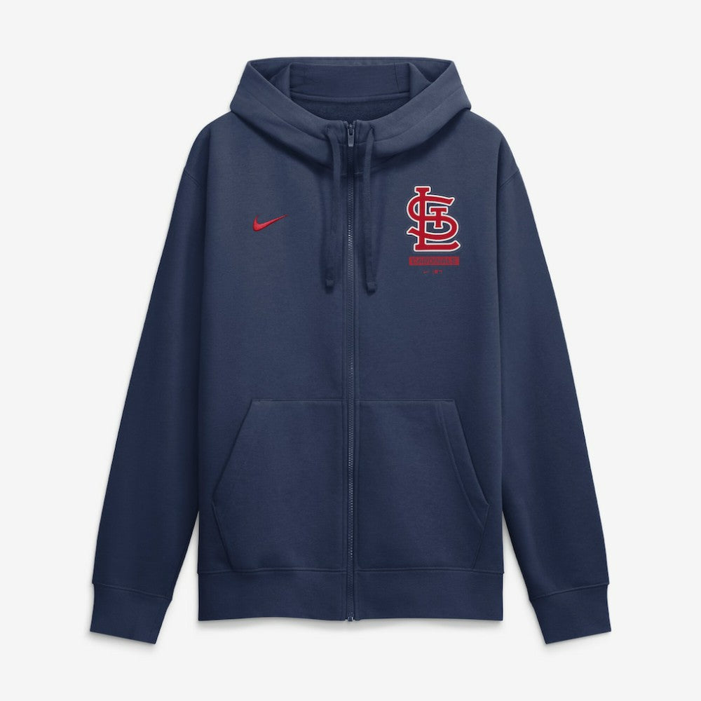 St. Louis Cardinals Primetime Lockup Full-Zip Hoodie Navy | Nike