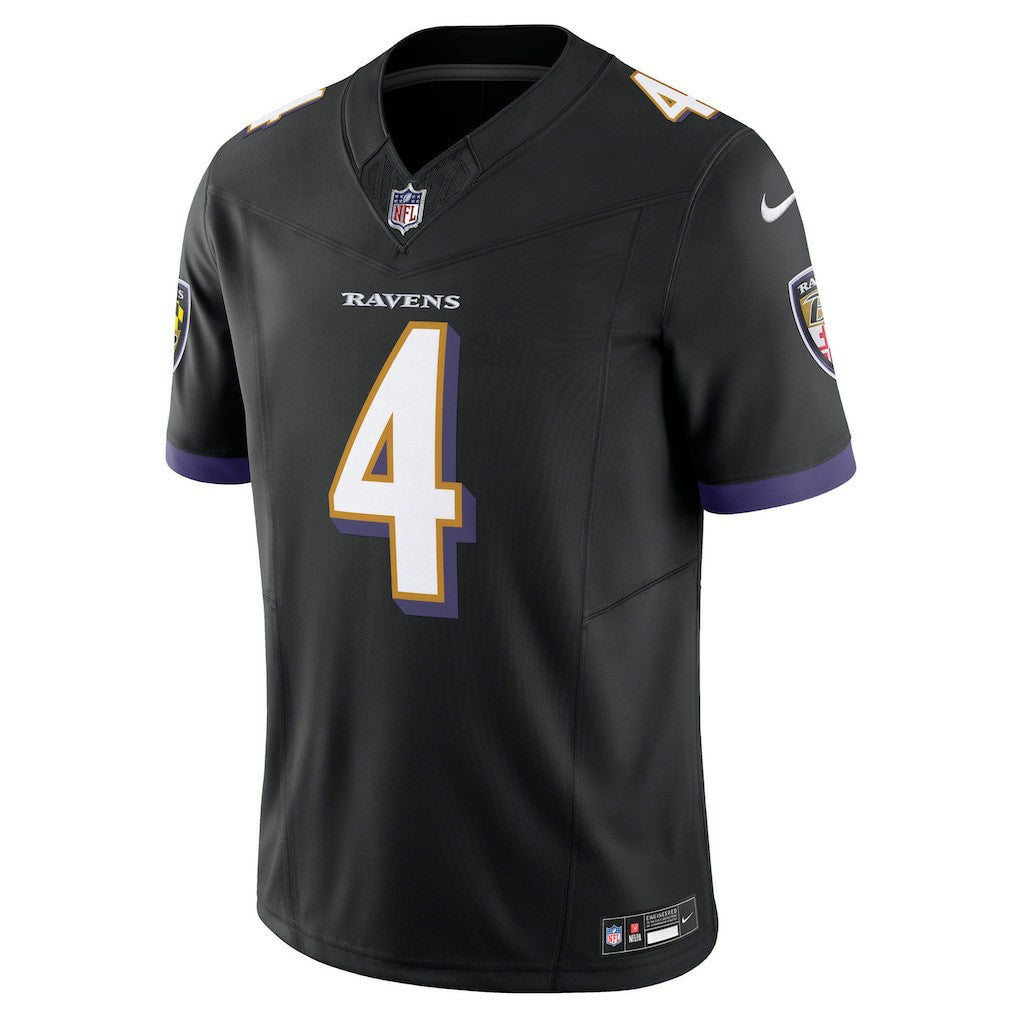 Zay Flowers Baltimore Ravens Alternate Vapor F.U.S.E. Limited Jersey - Black