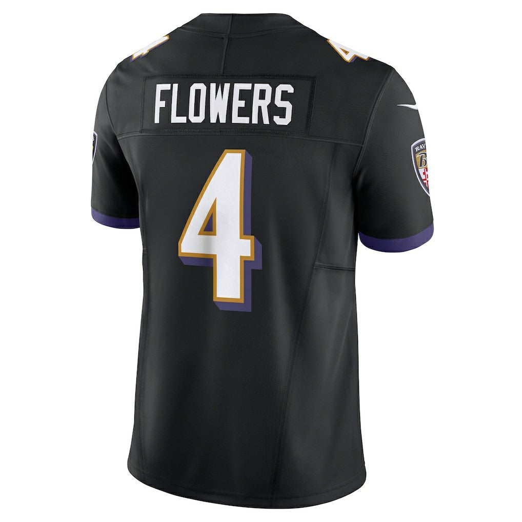 Zay Flowers Baltimore Ravens Alternate Vapor F.U.S.E. Limited Jersey - Black