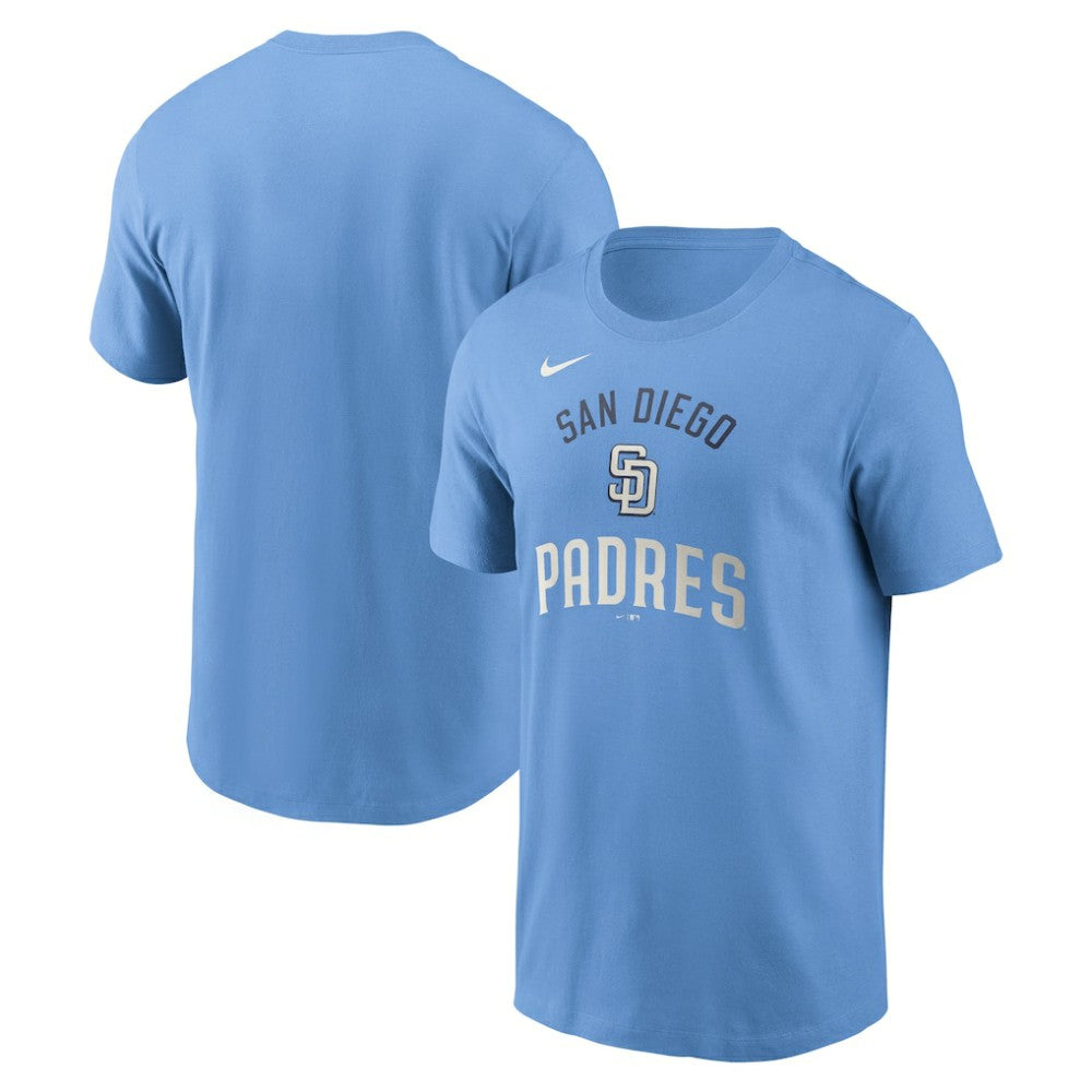 San Diego Padres Early Innings Stack T-Shirt Light Blue | Nike
