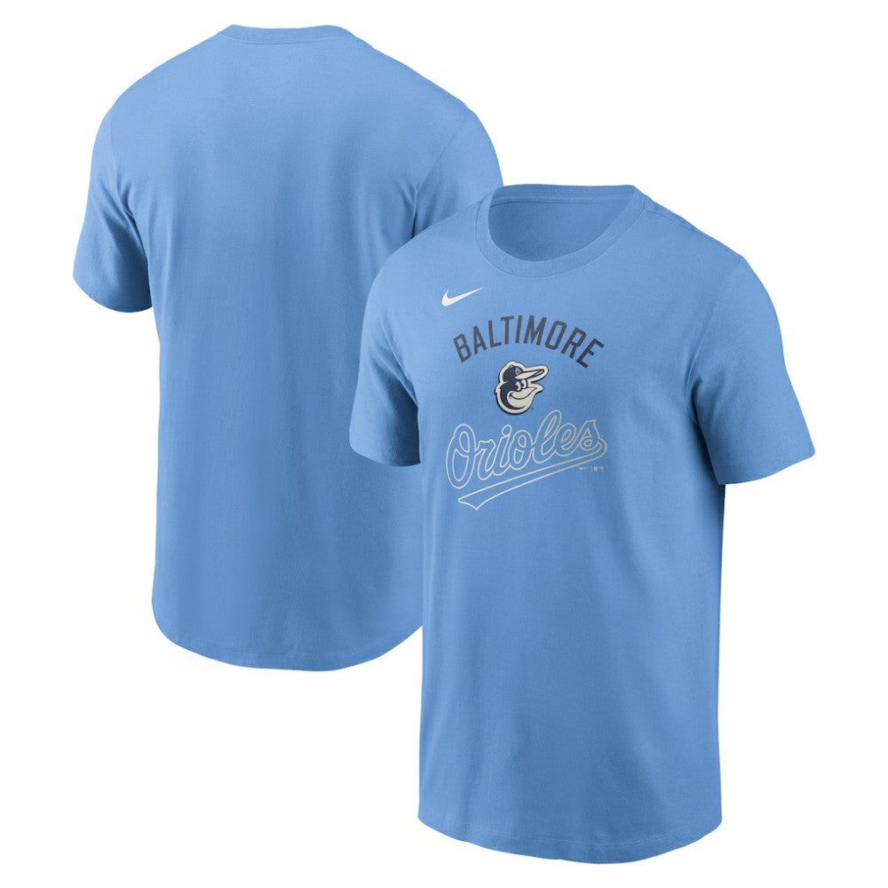 Baltimore Orioles Early Innings Stack T-Shirt Light Blue | Nike